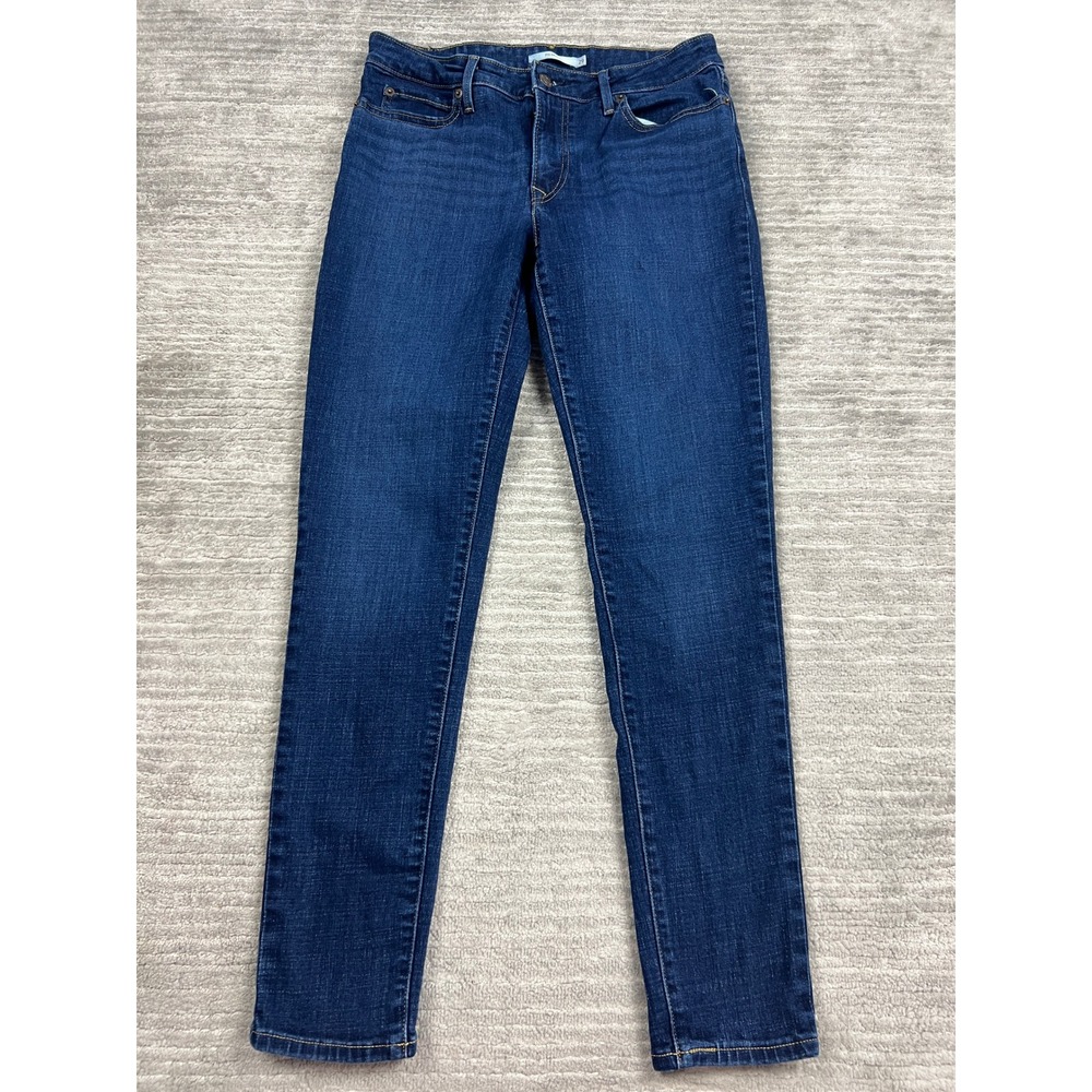 Levi's Jeans Womens 29 Blue 711 Skinny Dark Wash Mid Rise Stretch Denim Pants